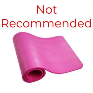 Do not buy foam yoga mats, excuse my judgement but they suck.